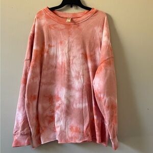 GreenTea Pink Tie-Dye Sweatshirt